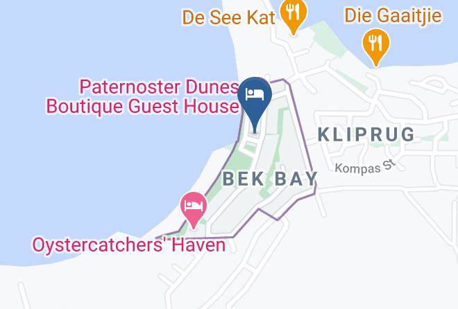 Westst - Bekkie Self Catering Paternoster Maps