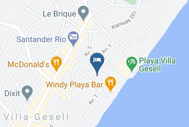 Villa Gesell - Bel Mar Hotel Maps