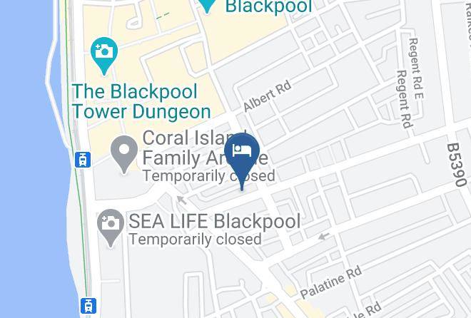 Blackpool - Bel Reve Hotel Maps