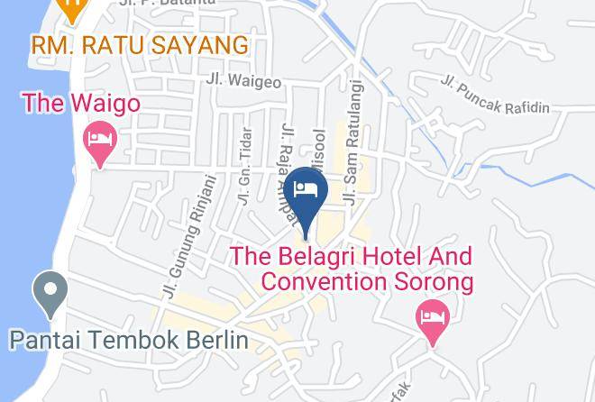 Kota Sorong - Belagri Hotel Maps