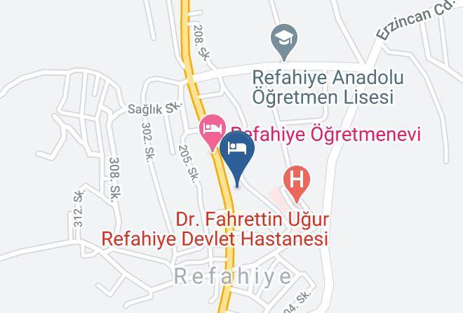 Refahiye - Belediye Oteli Maps