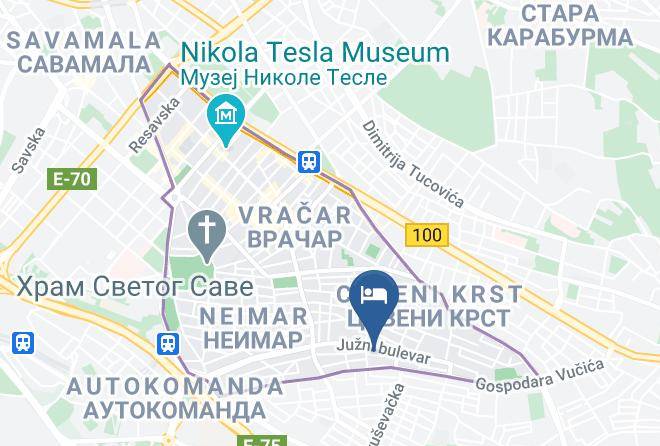 Belgrade City - Belgrade Garni Hotel Maps