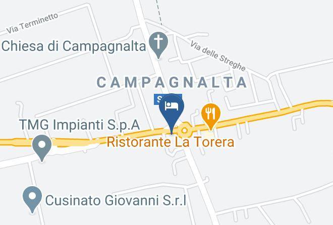 Padua - Hotel Ristorante Da Belie Maps