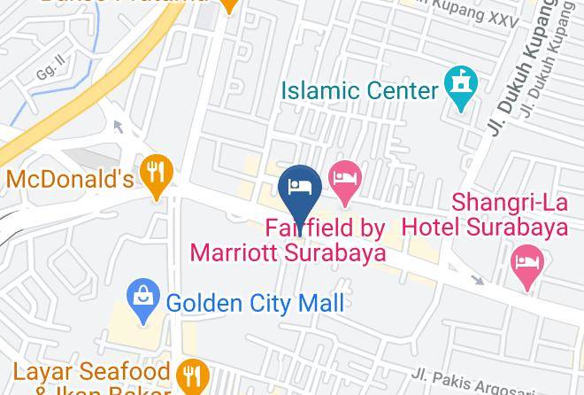 Kota Surabaya - Bella Hotel Surabaya Maps