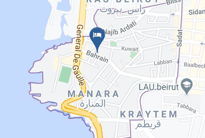 Beyrouth - Bella Riva Hotel Maps