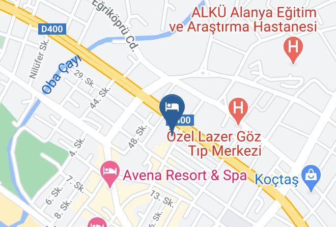 Alanya - Bella Rose Suit Otel Maps