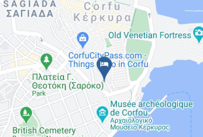 Kerkira - Bella Venezia Hotel Maps