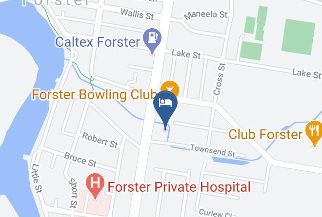 Mid Coast - Forster Palms Motel Maps