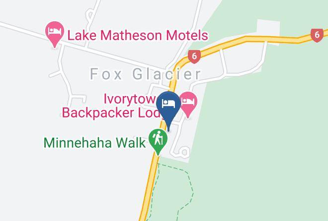 Bella Vista Motel Fox Glacier Map