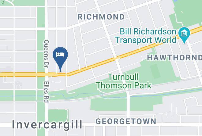 Bella Vista Motel Invercargill Map