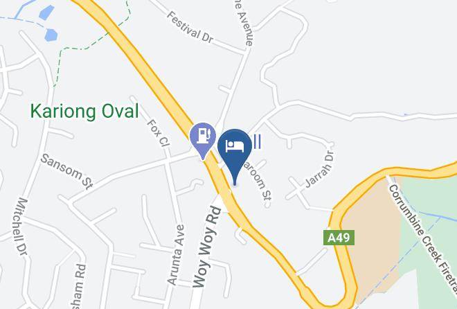 Central Coast - Bella Vista Motel Kariong Maps