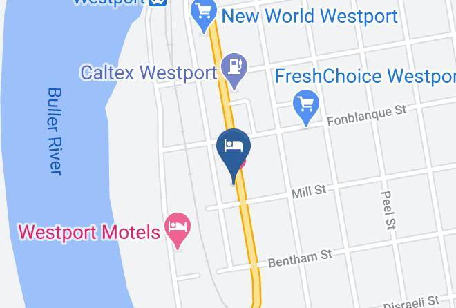 Buller - Bella Vista Motel Westport Maps