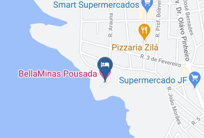 Guape - Bellaminas Pousada Maps