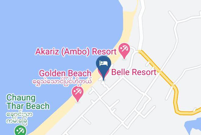 Belle Resort Hotel Map - Ayeyarwady - Pathein