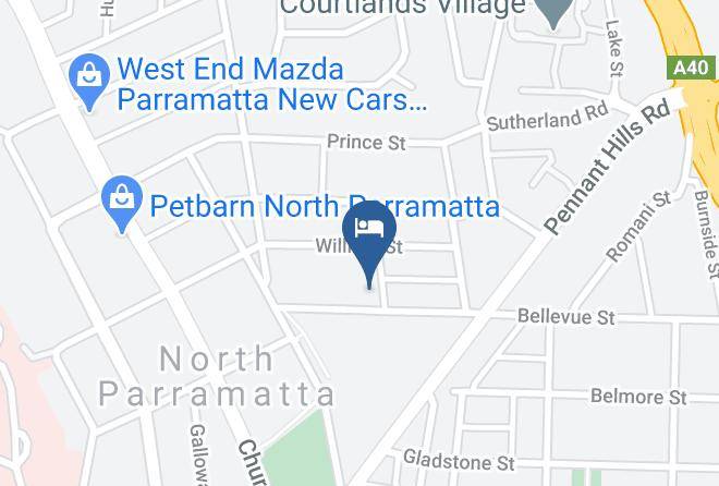 Parramatta - Bellevue Family Comforts Amenities Maps