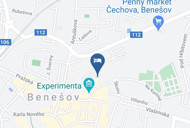 Benesov - Bellevue Hotel Karlov Maps