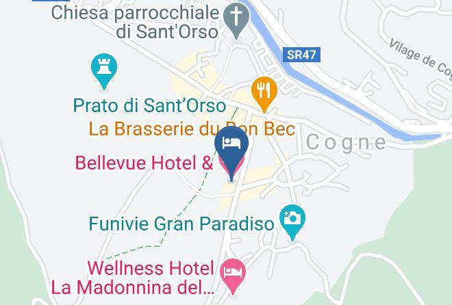 Aosta - Bellevue Hotel & Spa Maps