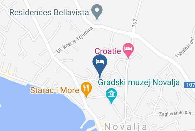 Novalja - Bellevue Novalja Maps