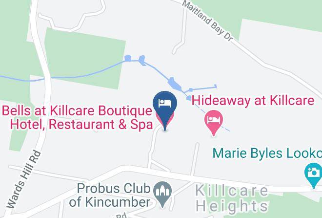 Bells At Killcare Boutique Hotel Restaurant & Spa Map