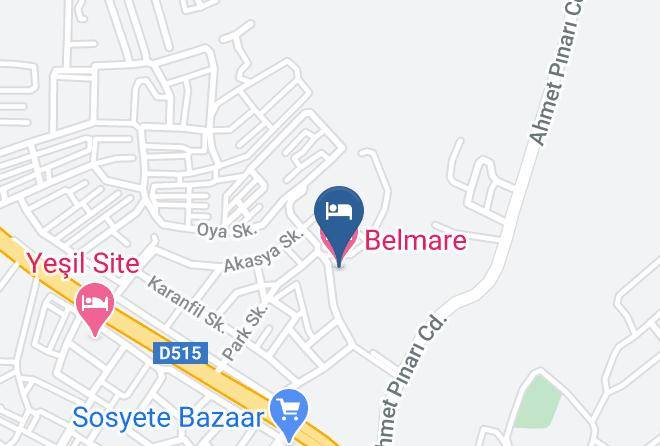 Kusadasi - Belmare Hotel Maps
