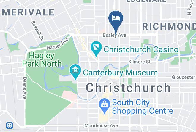 Christchurch - Belmont Motor Inn Maps
