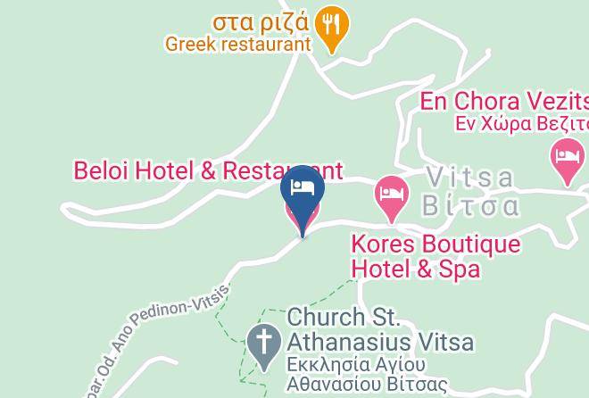 Ioannina - Beloi Hotel & Restaurant Maps