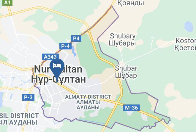 Nur Sultan - Belon Life Hotel Maps