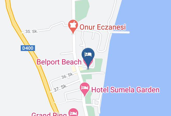 Konyaalti - Belport Beach Hotel Maps