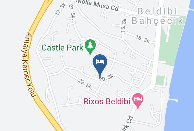 Konyaalti - Belsea Hotel Maps