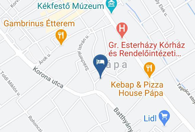 Papa - Belvarosi Panzio Papa Maps