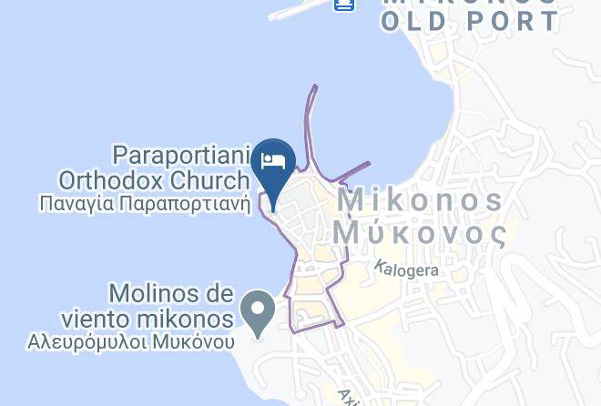 Little Venice Pieds A Terre Mykonos Map