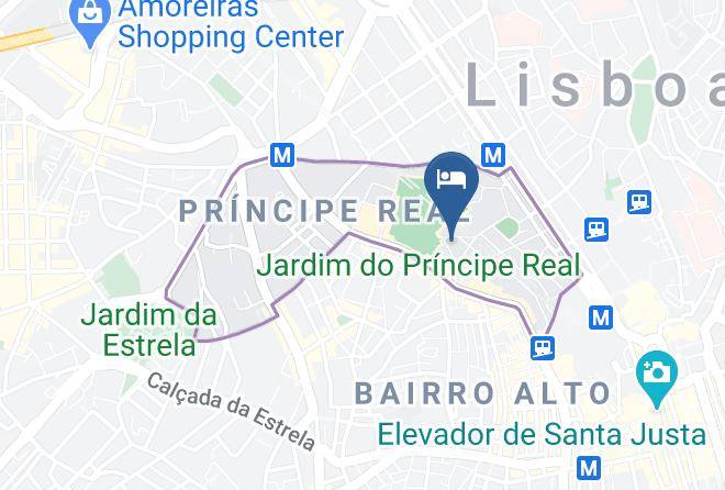 Lisbon - Belver Hotel Do Principe Real Maps
