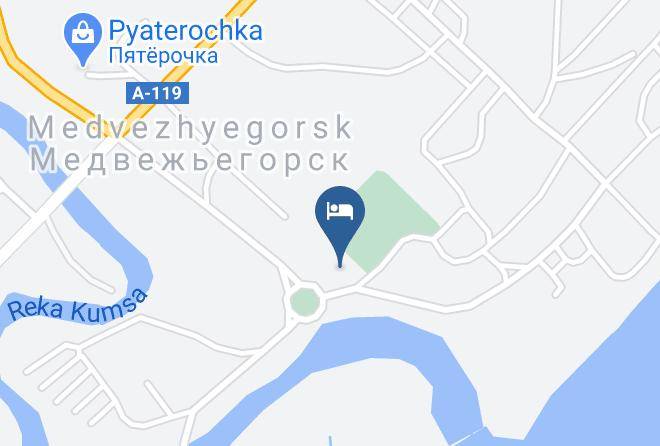 Medvezhyegorsky District - Belyye Nochi Gostevoy Dom Maps