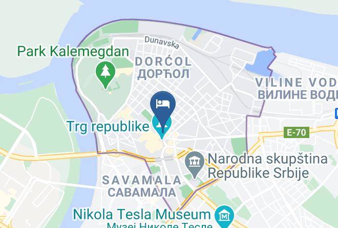 Belgrade City - Ben Akiba Luxury Suites Maps