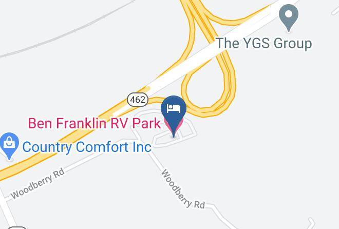York - Ben Franklin Rv Park Maps
