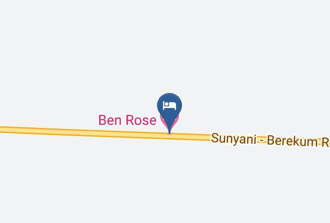 Sunyani - Ben Rose Hotel Maps