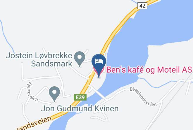Eigersund - Ben's Cafe And Motel As Maps
