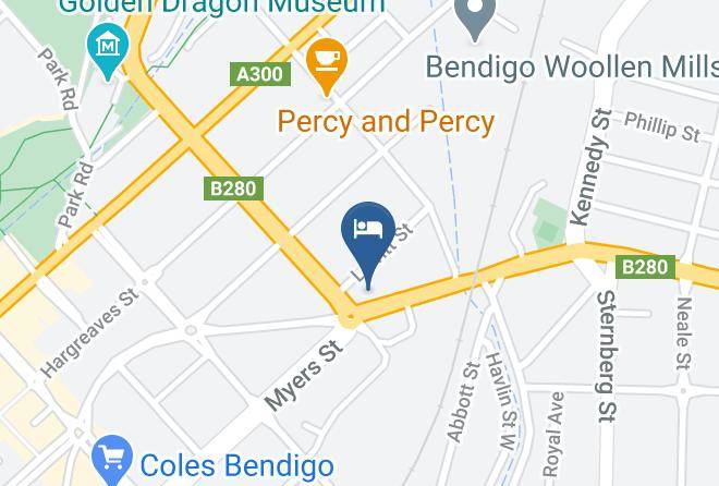 Bendigo Haymarket Motor Inn Map