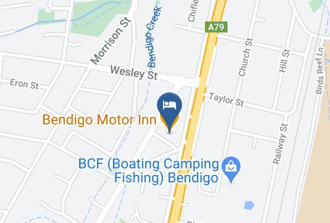 Bendigo Motor Inn Map