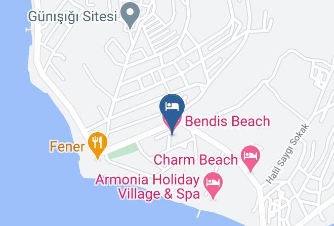 Akyarlar - Bendis Beach Hotel Maps