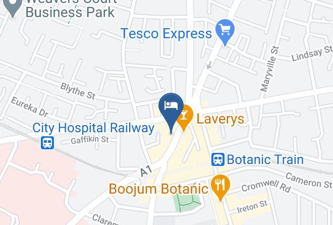 Belfast City - Benedicts Hotel Belfast Maps
