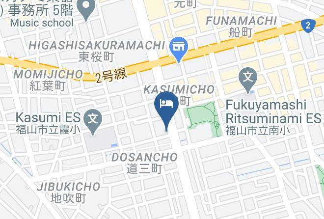 Fukuyama City - Benefit Hotel Fukuyama Maps