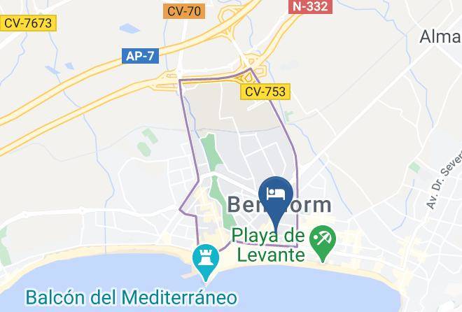 Benidorm Centre Map