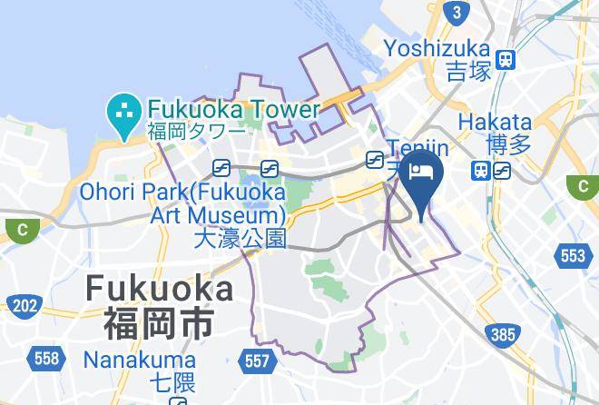 Fukuoka City Chuo Ward - Benikea Calton Hotel Fukuoka Tenjin Maps