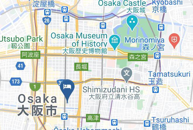 Benikea Calton Osaka Dotombori Map