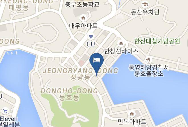 Tongyeongsi - Anchovy Hotel Maps