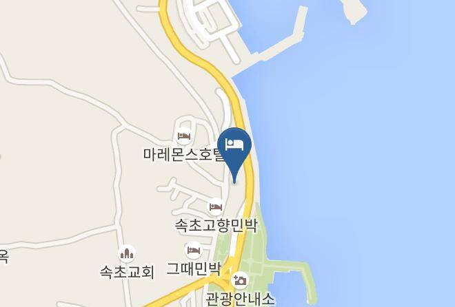Sokchosi - Benikea Hotel Mountain & Ocean Daepohang Maps