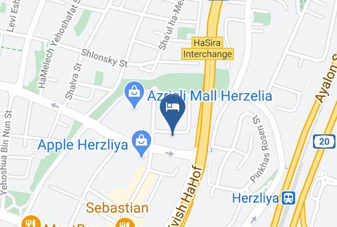 Herzliyya - Benjamin Hotel Maps
