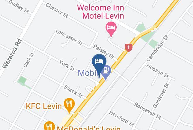 Horowhenua - Bentons Motel & Restaurant Maps