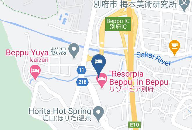 Beppu City - Beppu Onsen Hotel Fuyo Club Maps